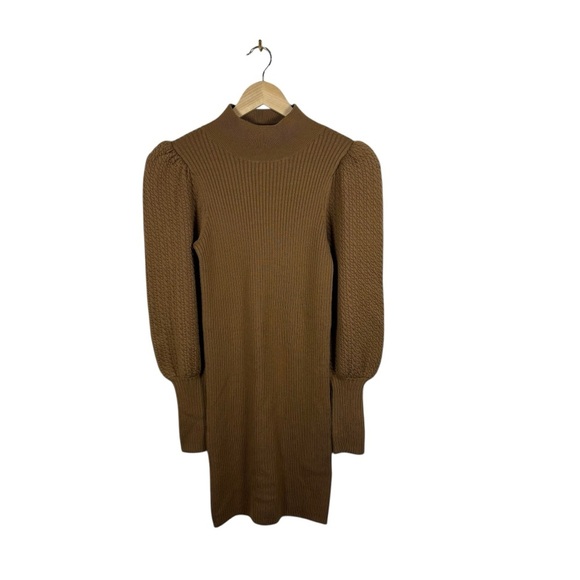 Alice + Olivia Tan Long Sleeve Dress - Picture 6 of 13